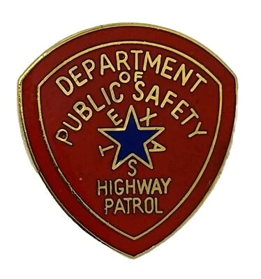 Texas Highway Patrol Police Department Law Enforcement Enamel Lapel Hat Pin - Image 1 of 4