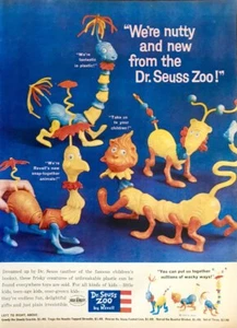 1959 Revell Dr. Seuss Zoo DRUCKANZEIGE Plastikfiguren Wir sind verrückt und neu Seuss Zoo! - Bild 1 von 1