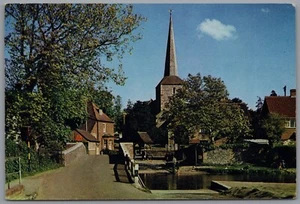Eynsford Bridge and Church Dartford, Kent, England Postcard Unposted - Picture 1 of 2