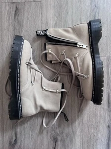 Rick Owens Dr Martens 1460 Grey Suede Boots size 11 - Picture 1 of 8