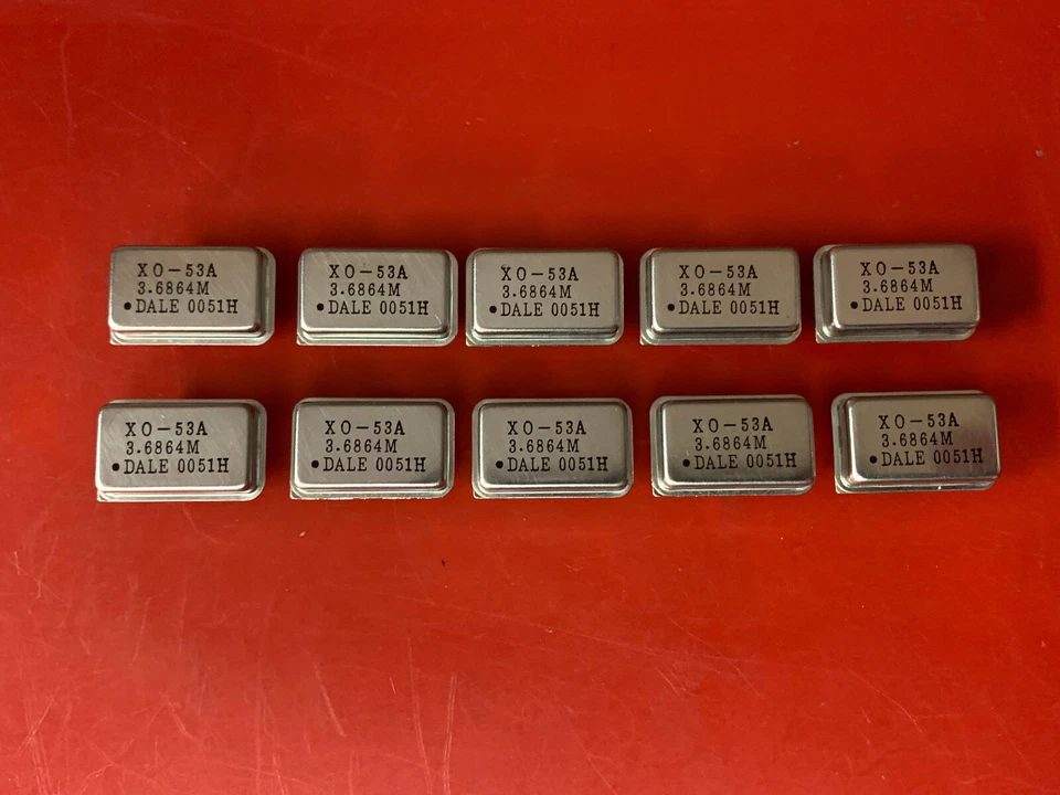 10x XO-53A-3.6864MHZ DALE Reloj Estándar Oscilador 3.6864MHz 4 PIN DIP Foto 1 de 4
