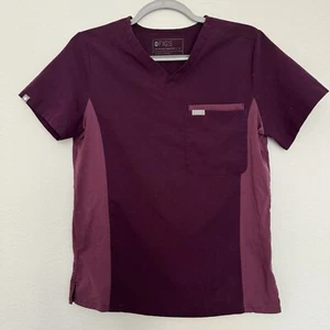 Figs Catarina One-Pocket Scrub Top Deep Purple Women's Small - Picture 1 of 5