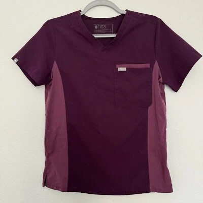 Figs Catarina One-Pocket Scrub Top Deep Purple Women's Small - Image 1 of 4