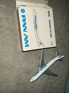Vintage Pan Am Diecast Plane 1:600 Boeing 747-200 Schabak