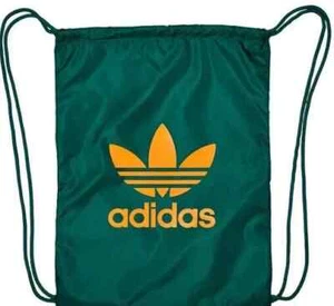 Adidas Drawstring Bag Gymsacks Nike Swoosh Tick Large Logo 13Liters Collegiate - Picture 1 of 4