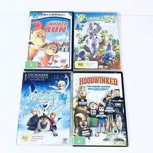 Lot of Kids Animated DVDs (4 pcs) Animation for Children | Frozen Chicken Run - Bild 1 von 11