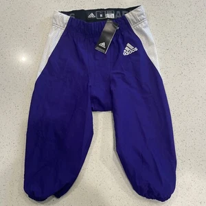 New adidas Men's Woven Football Pants Purple And White Size Med NWT D18 - Picture 1 of 4