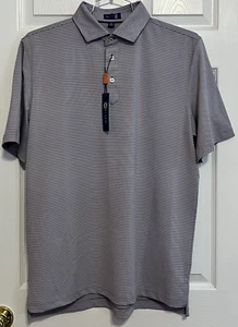 Stitch Men's Golf Polo, M/L, Purple Sunset, Barclay Stripe, NWT - Picture 1 of 3