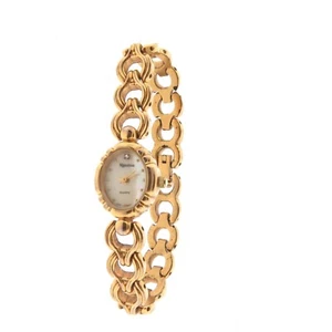 Majestron Gold Tone MOP Ladies Dress Watch .5x6.75" - Picture 1 of 4