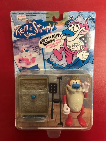 1993 Ren & Stimpy Show Gritty Kitty Stimpy with Swat-A-Fly Action! (New) Cover