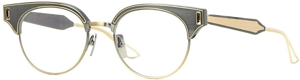 New Dita Brixa Eyeglasses DTX109-51-02A  Silver Antique Gold Women - Image 1 of 1