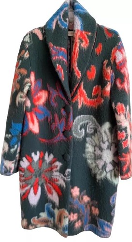 Tory Burch Cappotto Maglione Donna Lana Intarsiato Multicolore S