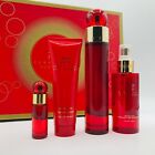 Perry Ellis 360 Red Women 4pc Set Parfum Spray 3.4 oz Body Mist Shower Gel Mini