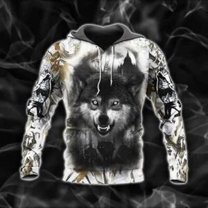 Wolf Hoodie All Over Print For Men & Women Full Size - Picture 1 of 2