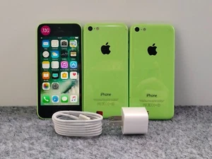 9/10 Good&Original Apple iPhone 5c Green 8/16/32GB Factory UNlocked Gift - Picture 1 of 9