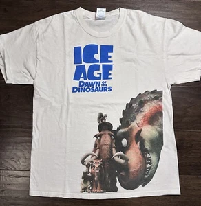 Camicia film promozionale Alba del dinosauro dell'era glaciale 2009 vera 3D taglia L Fox Disney - Foto 1 di 5