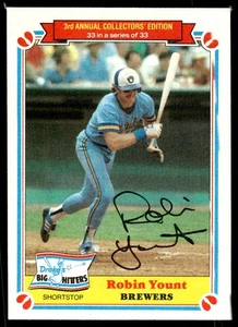 1983 Topps Drake's Big Hitters Robin Yount Milwaukee Brewers #33 - Picture 1 of 2