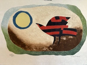 Ungerahmte Lithographie "Vogelsuite-4" von Max Papart nummeriert XXV/XXV Bleistift signiert - Bild 1 von 10