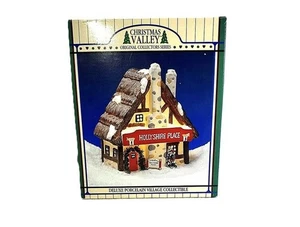 Christmas Valley Hollyshire Place - Porzellan beleuchtetes Dorf Sammlerhaus - Bild 1 von 9
