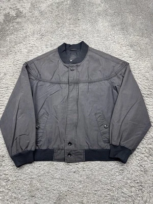 Chaqueta Yukon Trail Hombres XL Gris Carbón Forrada Cremallera Completa Aviador Vuelo Bombardero De Colección Foto 1 de 4