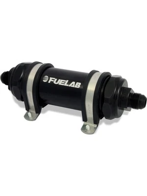 Fuelab 828 In-Line Fuel Filter Long -10AN In/Out 6 Micron Fiberglass B (82833-1) - Image 1 of 4