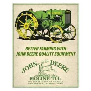 Letrero de metal John Deere Better Farming 6886 - Imagen 1 de 1
