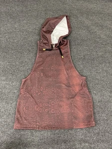 Varley Top Women's Hoodie Animal Print Sleeveless Open Back Small - Picture 1 of 7
