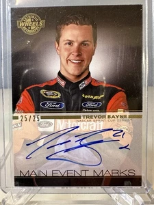 2011 Ruote Press Pass TREVOR BAYNE RC AUTO 25/25 Main Event Marks ME-TB1 Ford - Foto 1 di 4