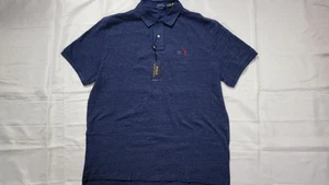 NUOVA POLO RALPH LAUREN UOMO VESTIBILITÀ CLASSICA POLO CORE PLEN CAMICIA BLU TAGLIA XL - Foto 1 di 4