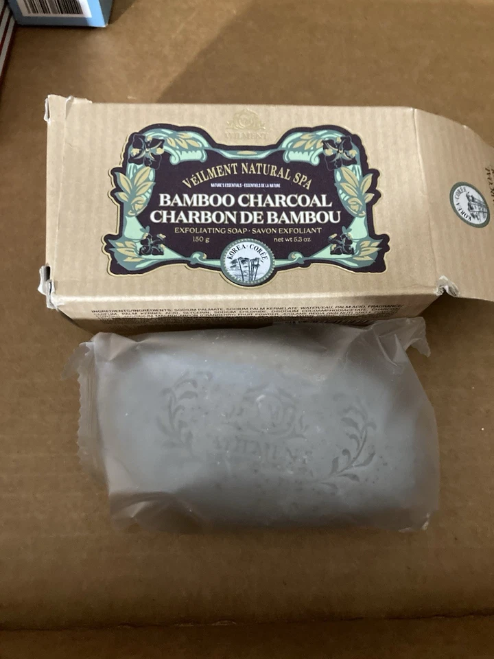 Avon Veilment Natural Spa Bamboo Charcoal Exfoliating Soap 5.3 Oz. New Old Stock - Image 1 of 1