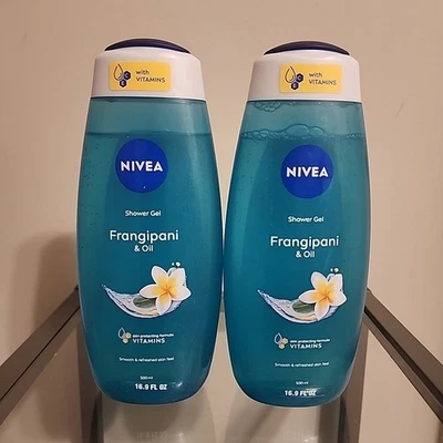 Nivea Shower Gel Frangipani Oil Body Wash 500 mL 16.9 fl oz Jumbo - Image 1 of 3
