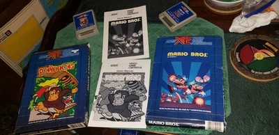 CIB NTSC RARE Mario Bros. and Donkey Kong Atari XE Nintendo 1988 400 800 nes xl - Image 1 of 4