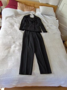 Ralph Lauren Purple Label Hosenanzug Set Jacke Hose Schwarz Zweireiher 6 8 - Bild 1 von 19