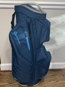 Taylormade Kalea Premier Cart Bag blau 15-fach geteilt Single Strap Golftasche gebraucht - Bild 1 von 8