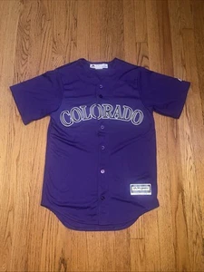 Majestic Auténtico Rockies Charlie Blackmon Flexbase Jersey Talla Pequeña - Imagen 1 de 8