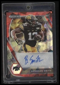 Panini Prizm 2021 #DPA-BRS Brandon Smith selecciones de draft autógrafos Red Ice - Imagen 1 de 2