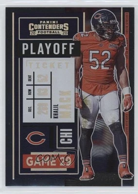 2020 Panini Contenders Playoff Ticket /199 Khalil Mack #81 - Image 1 of 2