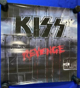 Póster promocional vintage 1992 Kiss Revenge 24x24 pulgadas portada de álbum sin precio de reserva como nuevo Mercury - Imagen 1 de 2
