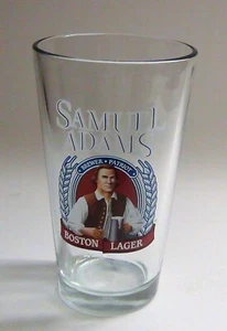 Samuel Adams Pint Beer Glass - American Micro - Massachusetts - Sanahed #2322 - Imagen 1 de 3