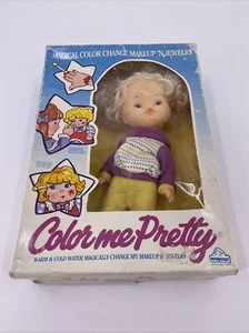 Vintage Eugene Color Me Pretty Doll Color Change Makeup N Jewelry 1988 Blonde 9” - Picture 1 of 15