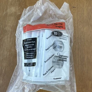 Pass & Seymour 10 Pack Duplex Outlet White Wall Plate Cover TP8-W - Picture 1 of 1