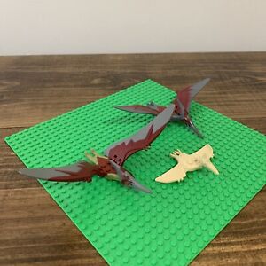 LEGO Jurassic World Pteranodon Pterodactyl Dinosaur Minifigure Animal Lot x3