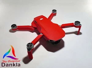 DJI MINI 2 - SKIN - CARBON ROT / CARBON RED - Decal - Wrap - Folie - Bild 1 von 10