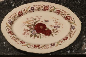 VINTAGE WEDGWOOD CORNFLOWER OVAL TRAY BARLASTON ENGLAND MADE PRETTY - Picture 1 of 2