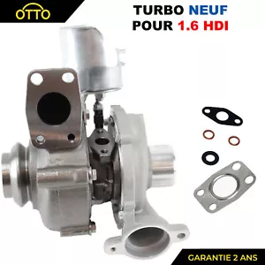 TURBO Turbocompresseur NEUF 1.6 1.6 HDI 110 CV pour Peugeot Citroën FORD TDCI - Imagen 1 de 11