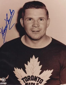 Harry Lumley Autographed Signed 8x10 Toronto Maple Leafs B&W - Picture 1 of 1