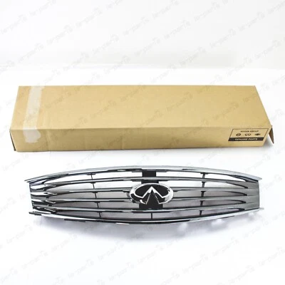 Novo Genuíno OEM Infiniti 08-15 G37 Q60 Grelha Frontal de Radiador Cromada 62070-JL00B - Imagem 1 de 4