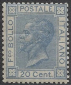 REGNO - 1867 20 C. azzurro chiaro - (92/FM22) - Imagen 1 de 2