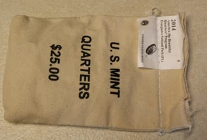 2014-S Everglades National Park Quarter Original Mint Sewn Bag 100 coins - Picture 1 of 4