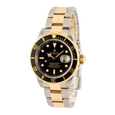 ROLEX Submariner Herren Uhr Stahl/Gold - Ref.16613 Box Papiere LC100 black - Bild 1 von 4